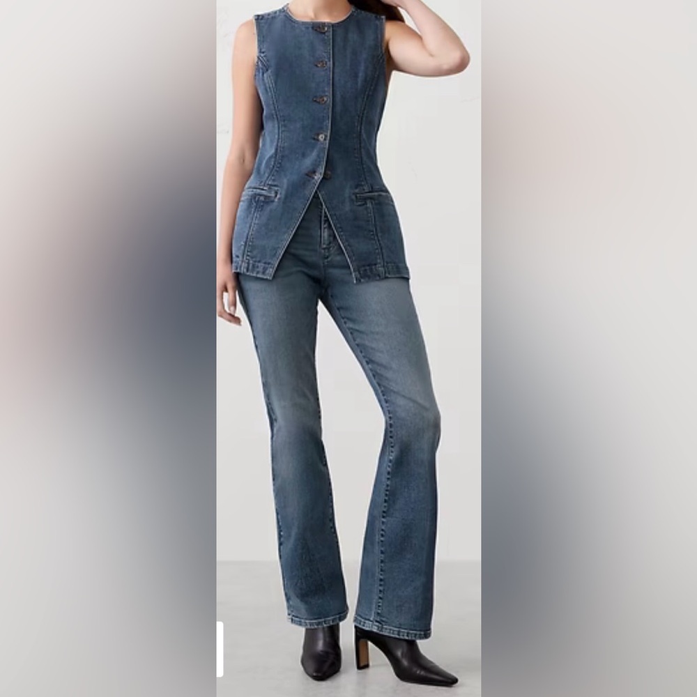 NEW Banana Republic Kick Flare Boot-Cut Mid-Rise Jeans
